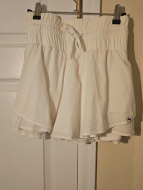 JoyLab White Flared Athletic Skort with Drawstring - NWOT